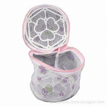 High-quality Flower-patterned Laundry Mesh Bra Washing Bag for Washing Machines, OEM Orders Welcomed